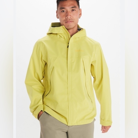 Marmot Men's PreCip Eco Pro Jacket Color:Limelight men’s small m large